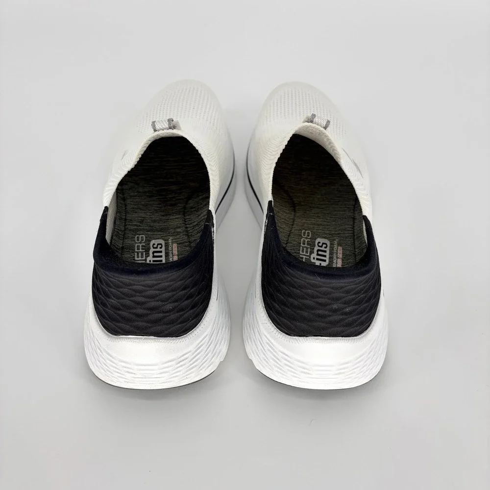 Skechers Hands Free Slip-ins Max Cushioning Elite 2.0 Eternal White Black 129611